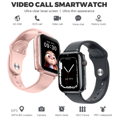เด็ก Smart Watch ศัพท์ WIFI LBS ที่ตั้งวิดีโออัลตร้ากรณีเด็กตรวจสอบเสียง4กรัม S Mart W Atch สำหรับ Xiaomi LT38