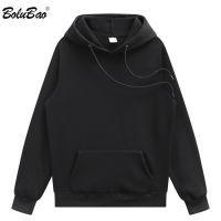 BOLUBAO Fashion Solid Hoodies Sweatshirts Mens New Spring Autumn Hip Hop Warm Fleece Sweatshirt High Quality Brand Hoodies Male