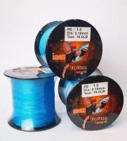 1-2 วัน (ส่งไว ราคาส่ง) สาย PE น็อคเอาท์ ถัก 4 สีฟ้า ยาว 300 เมตร【Superthailand】 Fishing line wire  knock out - Blue