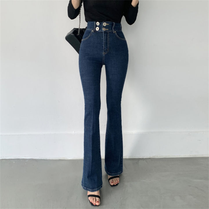 2021hzirip-autumn-blue-casual-denim-flare-pants-2021-skinny-high-waist-chic-ol-full-length-jeans-loose-women-new-wide-leg-trousers