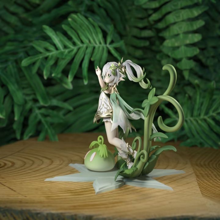 cod-god-naxida-hand-made-grass-little-auspicious-king-walnut-anime-beautiful-girl-model-gift