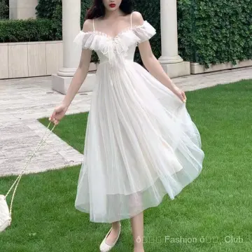 White dress for store beach wedding guest