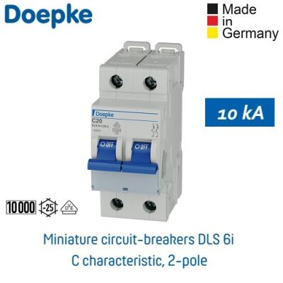 ( โปรโมชั่น++) คุ้มค่า เซอร์กิต เบรกเกอร์ / Circuit Breaker / MCB 2pole 10kA - Doepke (Made in Germany) ราคาสุดคุ้ม เบรค เกอร์ ชุด เบรก เกอร์ วงจร เบรก เกอร์ เบรก เกอร์ 60a