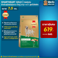 อาหารสุนัขสมาร์ทฮาร์ทโกลด์ SmartHeart-Gold(Holistic) สุนัข 1-6ปี พันธุ์กลาง-ใหญ่ 7.50 Kg