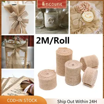 1roll Natural Vintage Jute Ribbon,Bow Crafts Sewing DIY Wedding Jute,Burlap  Fabric Gift Wrapping,Party Home Decor