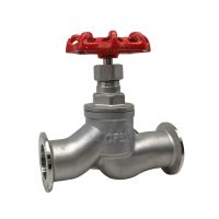 304 Stainless Steel S-type Quick Loading Globe Valve 1/2" 3/4" 1" Clamp Type Manual Y Type Angle Seat Valve Chuck 50.5