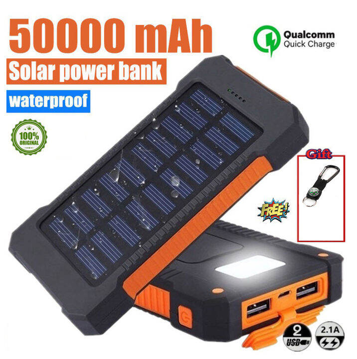 solar powerbank heavy duty original branded fast charging USB charger