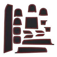 1 Set Car Interior Gate Slot Pad Rubber Anti-Slip Mat Fit for Suzuki Swift 1.2 Sport 2011 2012 2013 2014 2015 2016 2017