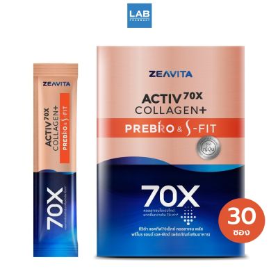 ZEAVITA Activ70X Collagen Plus PREBRO &amp; S-FIT 30Sachet/box ซีวิต้า แอคทีฟ70เอ็กซ์ คอลลาเจน พลัส พรีโบร แอนด์ เอส-ฟิตต์ 30ซอง/กล่อง