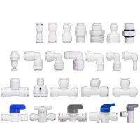 1/8" 1/4" 3/8" 1/2" Female Male Thread Water Purifier Quick Connect Fitting Straight+Tee+Elbow+Ball Valve Pipe Fitting Valves