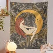Hot K Tấm Thảm Chòm Sao Tarot Trang Trí Nội Thất Thủ Công Phù Thủy Ảo Giác