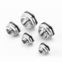 1PCS 1/2 3/4 1 1-1/4 1-1/2 BSP Female Thread 304 Stainless Steel Pipe Fitting For Water Tank Aquarium Adapter Coupler