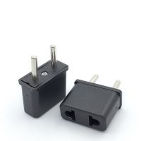 4.0มม. 4.8มม. (USA) ไปยัง EU (ยุโรป) Travel Power Plug Adapter สำหรับ USA Converter Black Charger Charging Adapter Converter Adapter