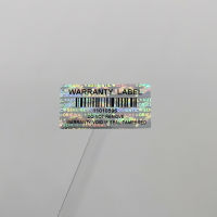 20211000pcs 30x15mmm, Holographic Warranty Barcode Serial Number Stickers, Tamper-Proof Sealing Void Security Label, Customized Logo