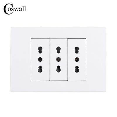 【NEW Popular89】 Coswall Wall PowerPlug 3ทางอิตาลี/ชิลีเต้าเสียบไฟฟ้า118mmx80mm100 250V
