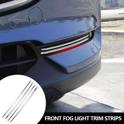 4Pcs Car Front Fog Light Trim Strips Decoration Cover Exterior Styling Accessories For Mazda CX-5 CX5 2017 2018 2019 2020 Car