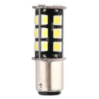 ELEC ไฟแสดงสถานะการบังคับเลี้ยว27 LED แบบ SMD หลอดไฟสำหรับรถยนต์รถแคนบัสสีขาว1157ไม่มีข้อผิดพลาด