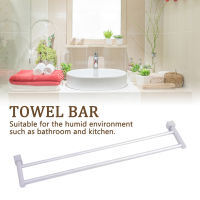 Space Aluminum Rack Rustproof Double Rod Accessories Bathroom Kitchen Wall Mounted Towel Bar Home Modern Holder Ho Hanger