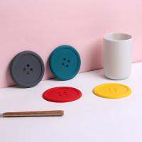 ✇❁◙ Silicone Button Coaster