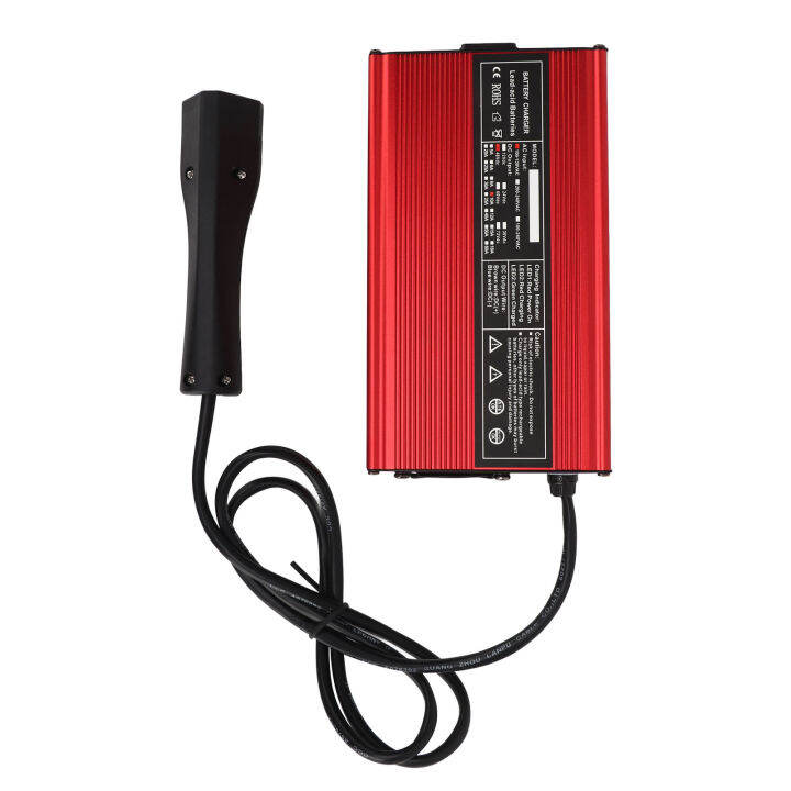 Battery Charger, 48V 10A Safe 110 To 130V Smart Charging Over Voltage Protection Golf Carts