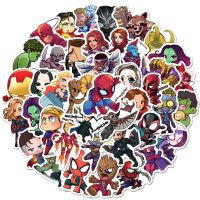 10/30/50/100pcs Disney Marvel The Avengers Anime Stickers Kawaii Decals Laptop Notebook Diary Phone Waterproof Sticker Kids Toys Stickers