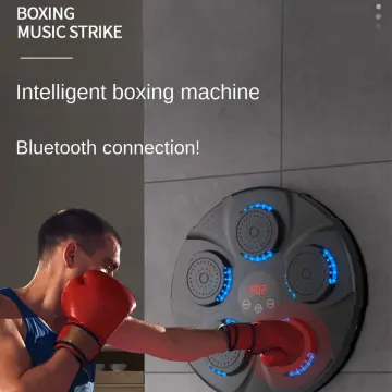 Wall Mounted Music Boxing Machine Punching Pad LED Lighted Training  Electronic