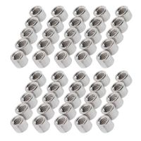 50Pcs Round Coupling Nut Female Thread 304 Stainless Steel M6 Connector Nut Home Decoration Maintenance M6 Round Coupling Nut