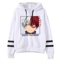 《Qinghe Yi Fang》 My Hero Academia SQinghe Yi Fango Todoroki Hoodies Pullover Casual พิมพ์ Streetswear Sweatshirt ผู้ชายผู้หญิง Unisex