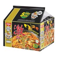 บะหมี่กึ่งสำเร็จรูป นิสชิน พรีเมี่ยม รสไก่เผ็ดเกาหลี Pack (5ซอง) SKU 504098