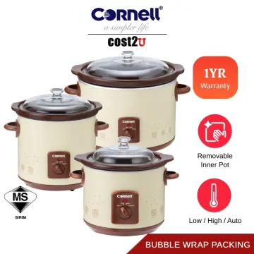 CSC-E40PC 4 Litre Purple Clay Digital Slow Cooker - Cornell Appliances