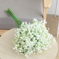 Babysbreath Artificial Flowers White Plastic Long Branch Home Party Wedding Event Decoration Faux Bouquet Gypsophila Fake Plants