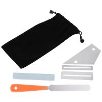 Guitar Fret Crowning File Leveling Tool Grinding Protectors Repair Part Set Guitar Repair Tool Accessories