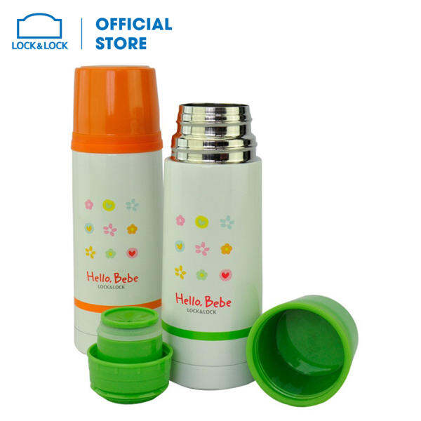 Bình giữ nhiệt Hello Bebe Lock&Lock hình bông hoa 350ml