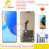 FWDGVY 6.78 “จอแสดงผลหน้าจอด้านหน้าต้นฉบับสำหรับ Huawei Nova 9 Se/honor 50 SE LCD + อุปกรณ์ซ่อมของขวัญฟรี + กระจกเทมเปอร์1ชิ้น