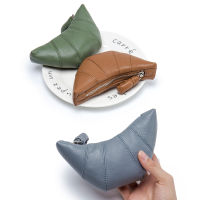 Factory Outlet Spot New Sheepskin Niche High -Level Cow Horn Leather Hand Holding Coin Purse Mini Retro