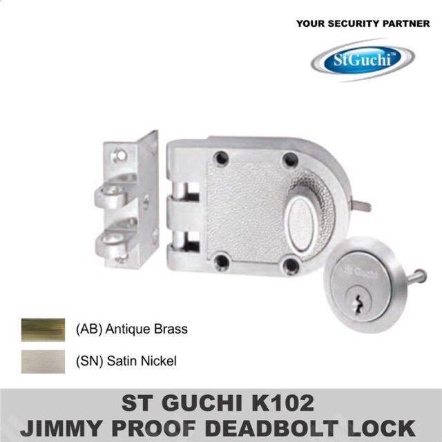 ST GUCHI K102 JIMMY PROOF DEADBOLT LOCK Lazada