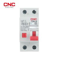 CNC YCB9L 40 36mm Phase neutral RCBO 30mA 1P N Residual Current Circuit Breaker With Over Current And Leakage Protection