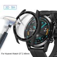 ZZOOI Tempered Glass Cover PC Dial Scale Protective Case For Huawei Watch GT 2 46mm Shell Screen Protector Smart Watch Accessories