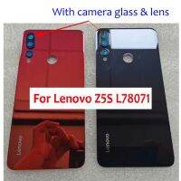 เคสโทรศัพท์ Lenovo ประตูหลังที่อยู่อาศัยฝาหลัง Z5s L78071ฝาเลนส์กล้องถ่ายรูปสำหรับโทรศัพท์ด้วยเทปกาว