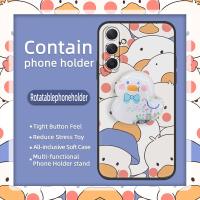 Soft Case Waterproof Phone Case For Samsung Galaxy M54 5G/SM-M546B drift sand Kickstand Shockproof Fashion Design Cute