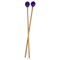 1 Pair Middle Marimba Stick Mallets Xylophone Glockensplel Mallet with Beech Handle Percussion Instrument Accessories Mallets