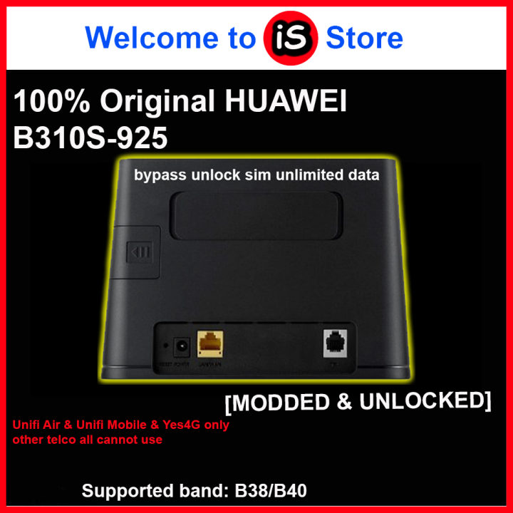 Huawei 4g Router For Unifi Air Unifi Mobile Band 40 B310 B310s 22 B310s 925 Modified Unlimited 9763