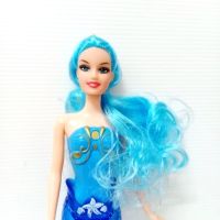 ตุ๊กตานางเงือก ใส่ถ่าน มีไฟ DOLL MERMAID ตุ๊กตา นางเงือก สูง 32 ซม.แขน งอได้ พร้อมอุปกรณ์ ผมยาวมาก สินค้าได้ตามรูปแน่นอน