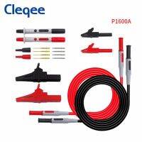 Cleqee ชุด P1600มัลติมิเตอร์ทดสอบชุดนำ4มม. กล้วยชุดชุดหัวทดสอบคลิป Ic Hook ชุดเครื่องมือซ่อมรถ