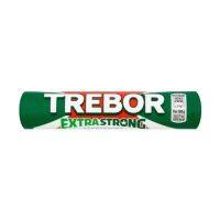 สินค้านำเข้า ♦ (x 5) Trebor Extra Strong Peppermint Flavour 41.3g ทรีบอร์ ลูกอมรสเอ๊กซ์ตร้าสตรองเปปเปอร์มิ้นท์ 41.3 กรัม