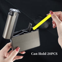 Can hold 20 Short Ciggarett Case Travel 2in1 Lighter Cigatette Box Holder