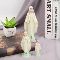 PAIPI 4Pcs 2สีค่ะ รูปปั้น Virgin Mary คาทอลิกคาทอลิก พลาสติกทำจากพลาสติก พรหมจรรย์แฮนด์เมดมาดอนน่า สร้างสรรค์และสร้างสรรค์ 6.5ซม. ค่ะ พระเยซูรูปปั้นแมรี่ เครื่องประดับเดสก์ท็อป