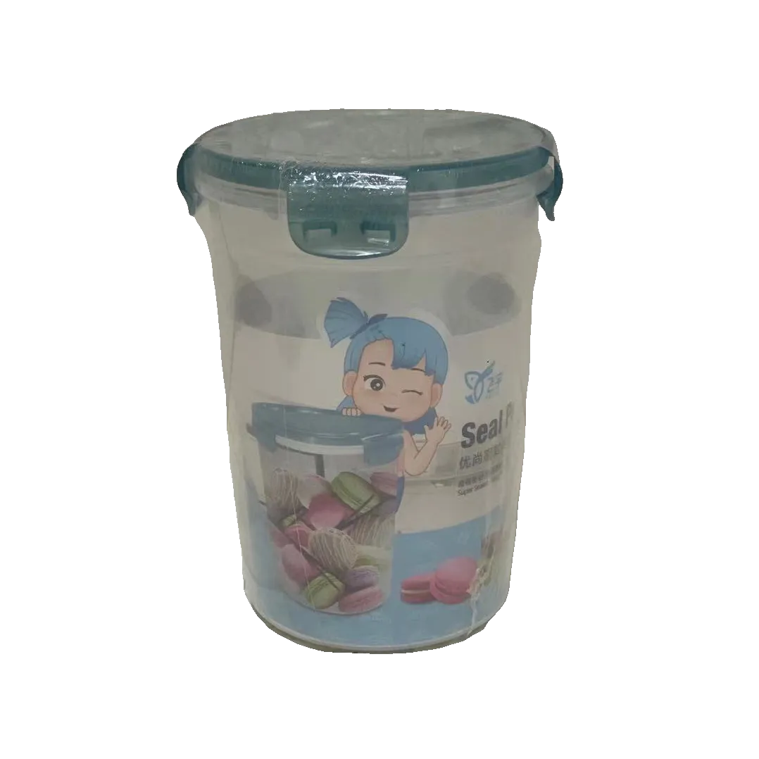 Jar storage tank plastic new cheap furniture airtight tank storage tank  cartoon anime design sense jar | Lazada PH