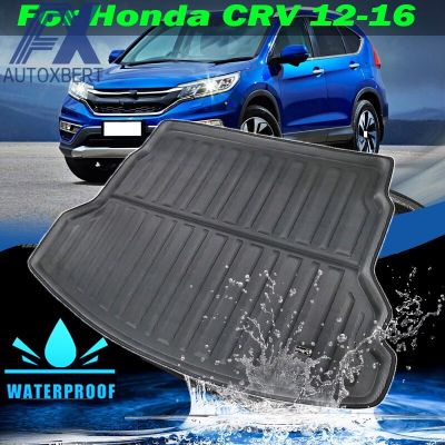 AX สำหรับ Honda CRV CR-V CR V 2012-2016ที่เก็บของท้ายรถแผ่นรองกระโปรงหลังรถไลเนอร์ถาดพรมปูพื้น2013 2014 2015อุปกรณ์เสริม