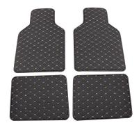 2021Universal Fit 4pcs PU Leather Car Floor Mat Waterproof Foot Pads Protector Q9QD